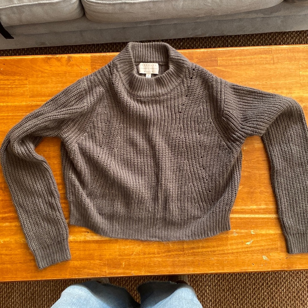 Mockneck Cropped Sweater